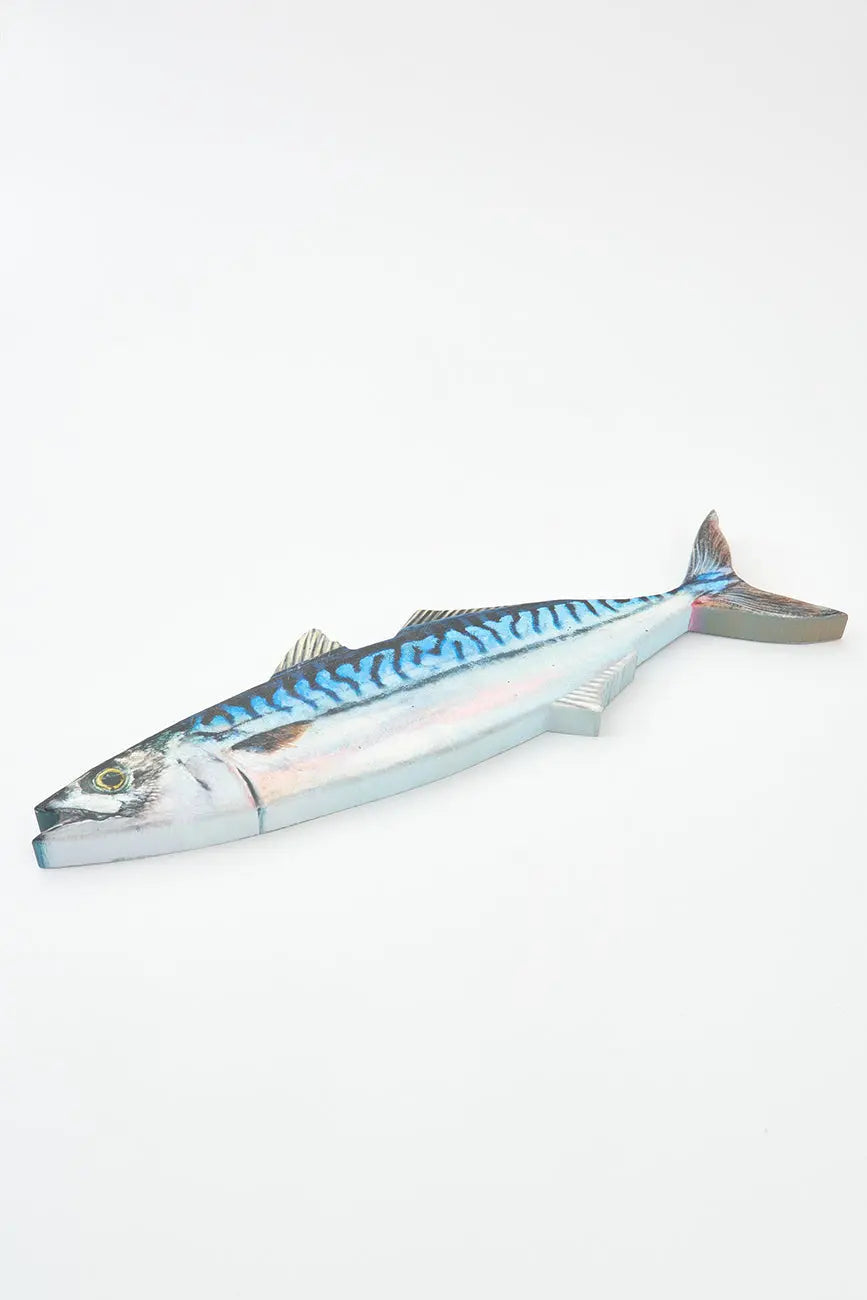 Hand-painted wooden fish for wall