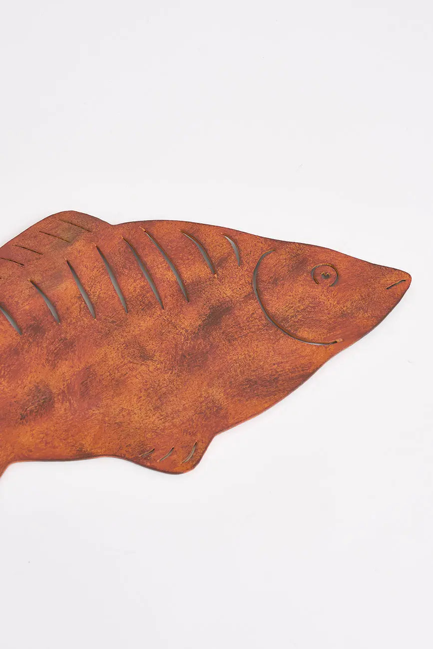 Pez decorativo pared fabricado en hierro