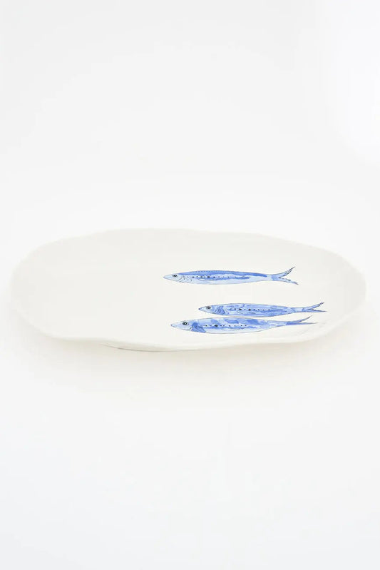 Zeramikazko platera, arrainekin