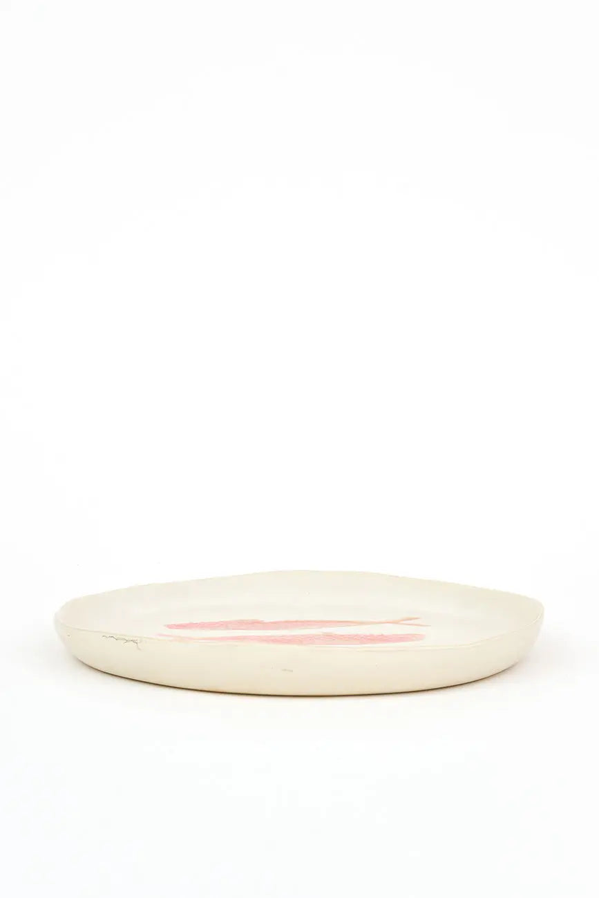 Plato grande con peces en cerámica