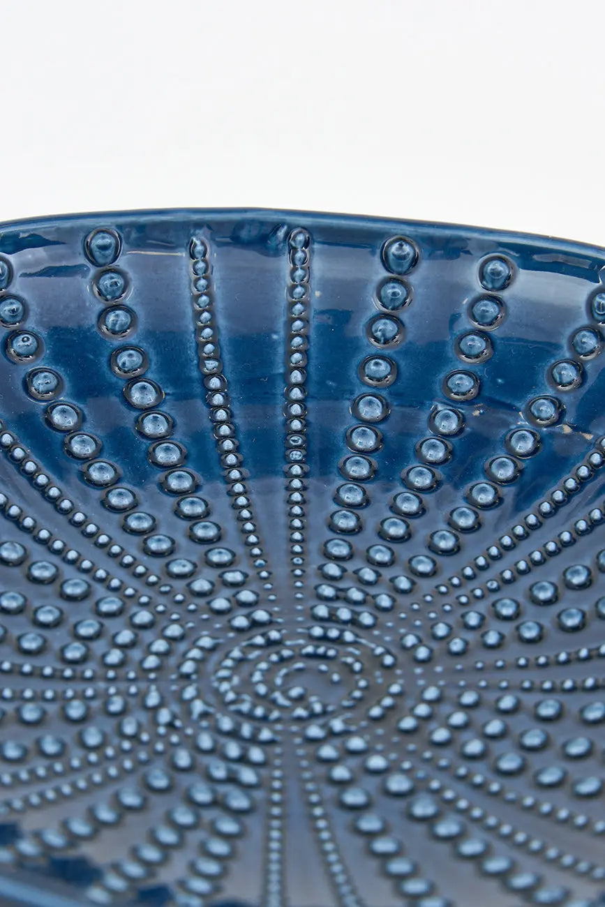 Plato grande erizo de mar en cerámica