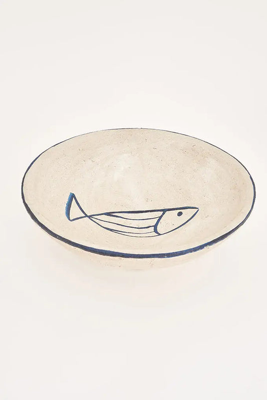 Plato pez en terracota grande con pez Batela Deco 2024