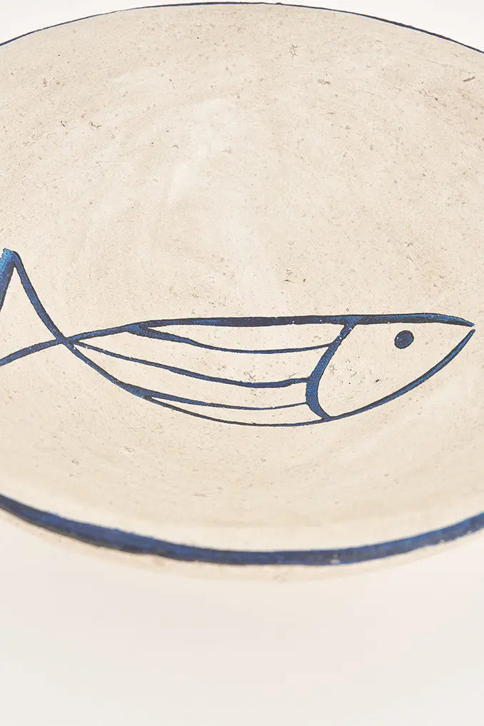 Plato pez en terracota grande con pez Batela Deco 2024