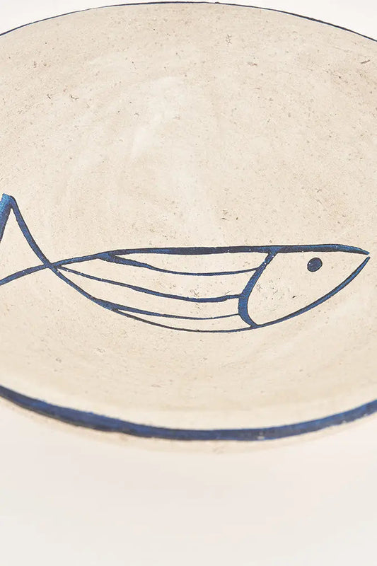 Plato pez en terracota grande con pez Batela Deco 2024
