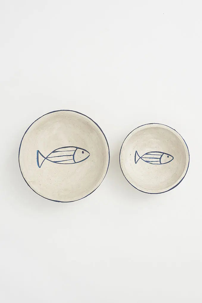 Plato pez en terracota grande con pez Batela Deco 2024