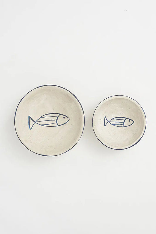 Plato pez en terracota grande con pez Batela Deco 2024