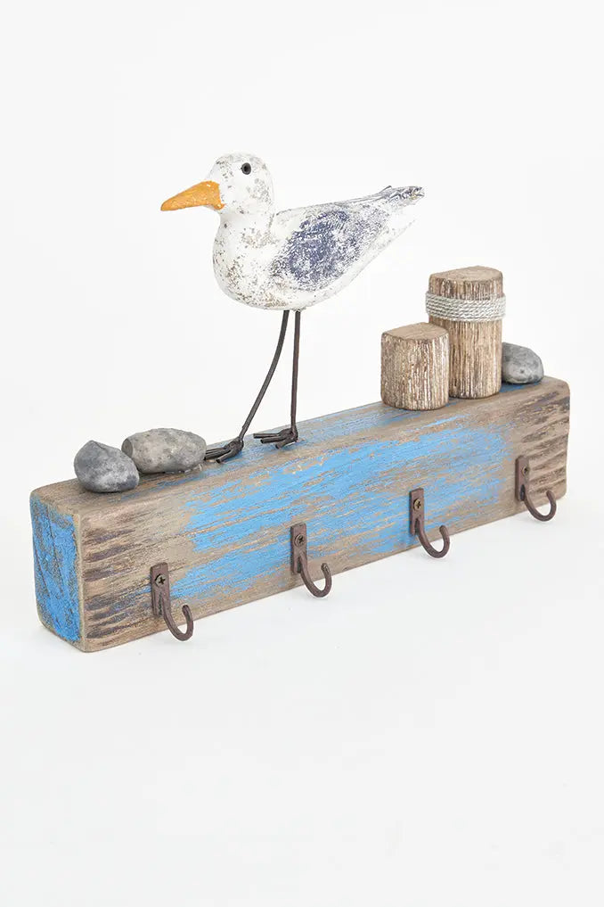 Portallaves con pájaro sobre madera Batela Deco 2024