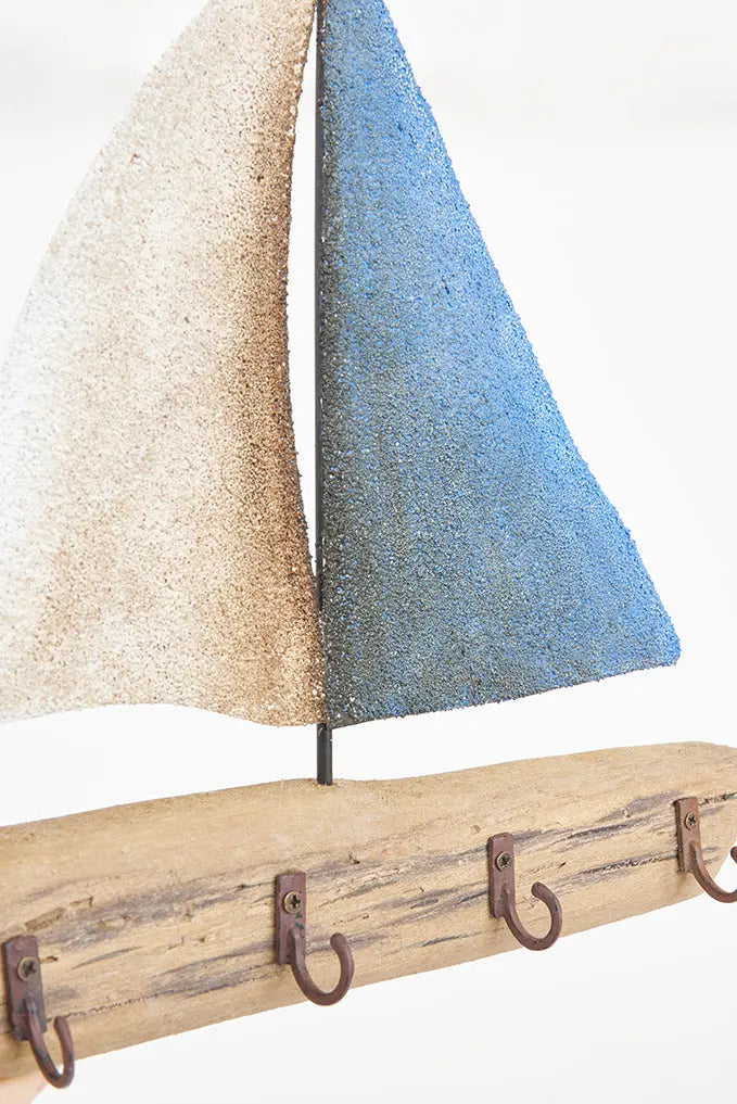Portallaves velero de madera y metal Batela Deco 2024