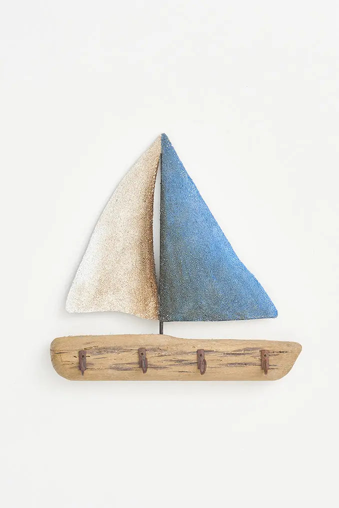 Portallaves velero de madera y metal Batela Deco 2024