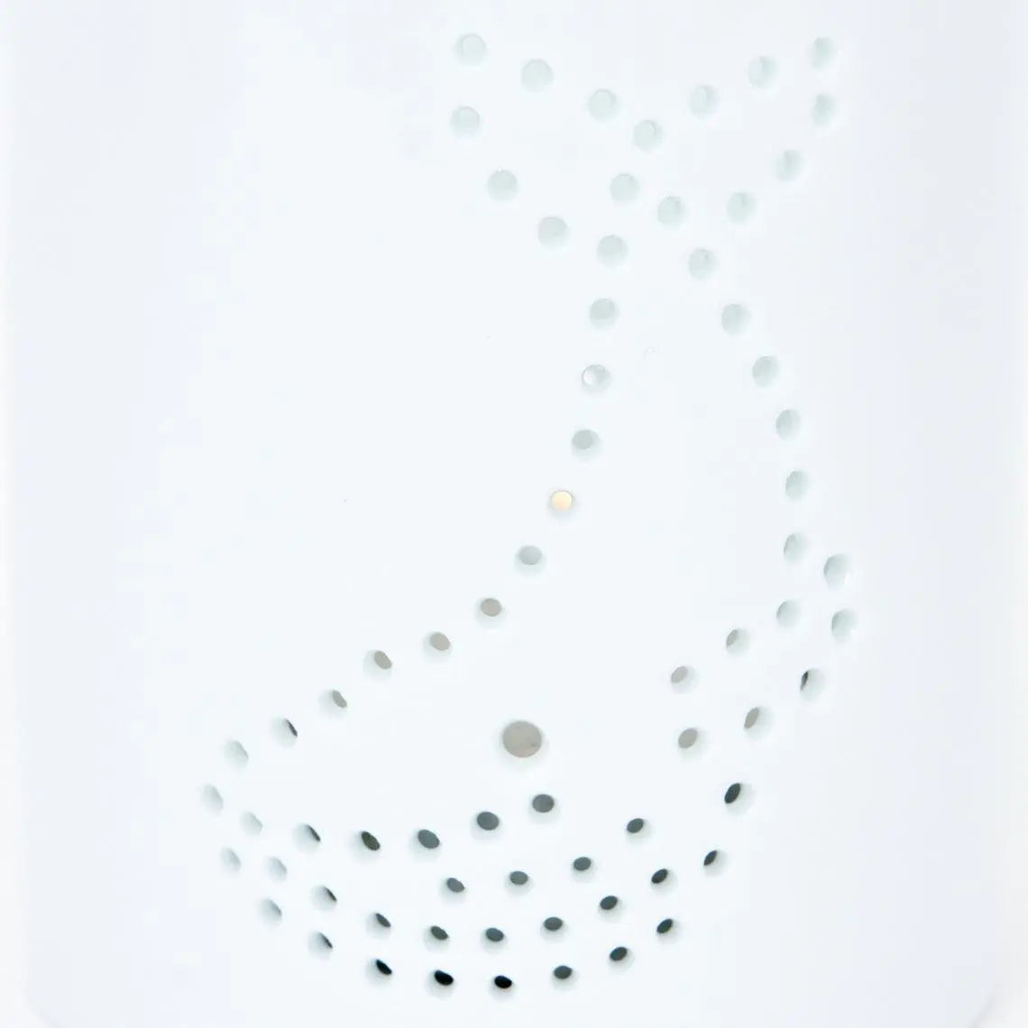 Portavelas de cerámica blanca con ballena - D7299 Batela