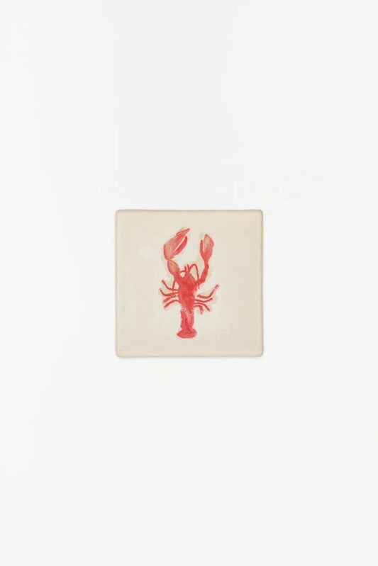 Ceramic lobster coaster
