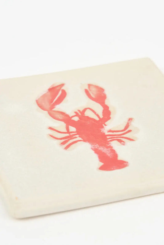 Ceramic lobster coaster
