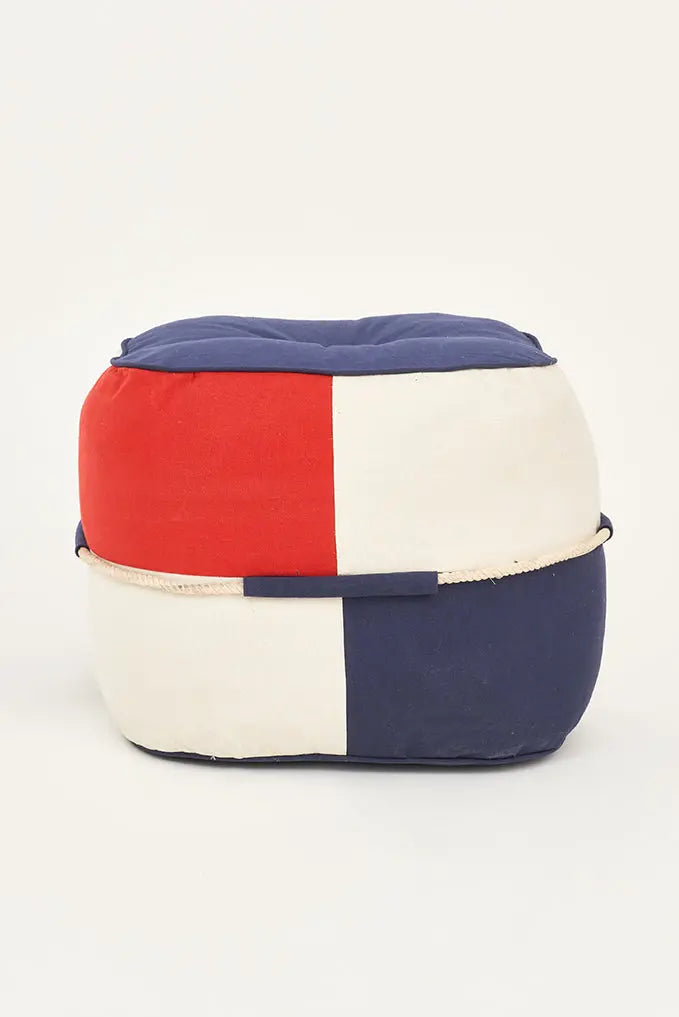 Puf náutico en algodón y cuerda Batela Deco 2024