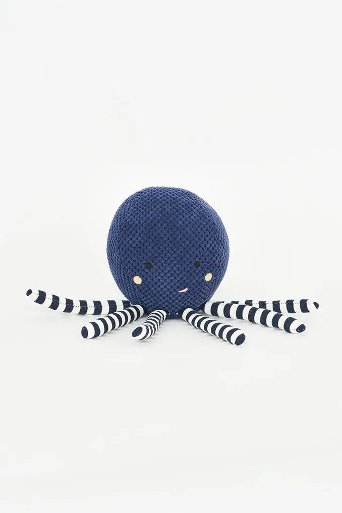 Pulpo de peluche azul y a rayas Batela Deco 2024
