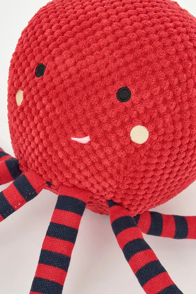 Pulpo de peluche rojo y a rayas Batela Deco 2024