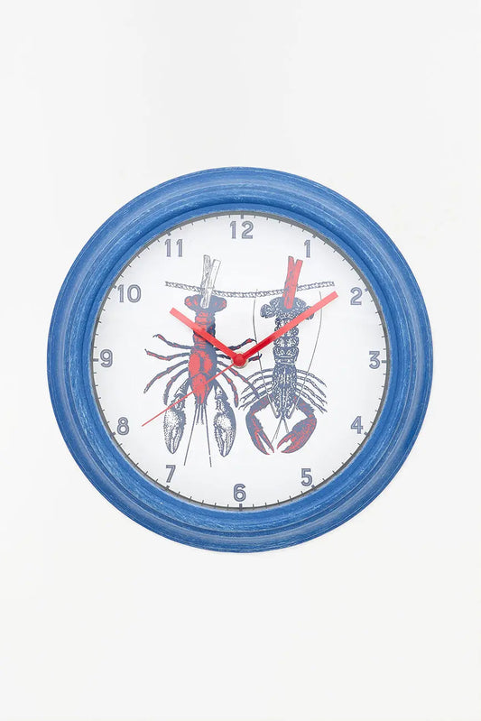 Reloj con diseño de langostas