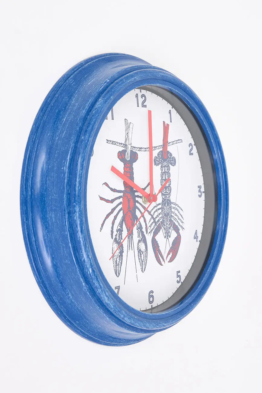 Reloj con diseño de langostas