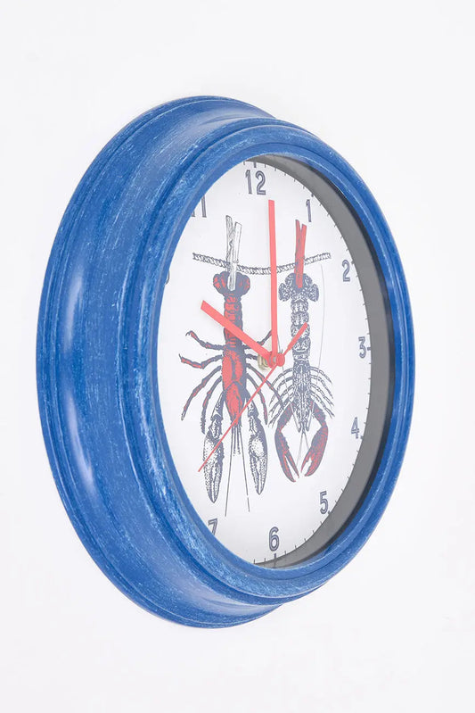 Reloj con diseño de langostas