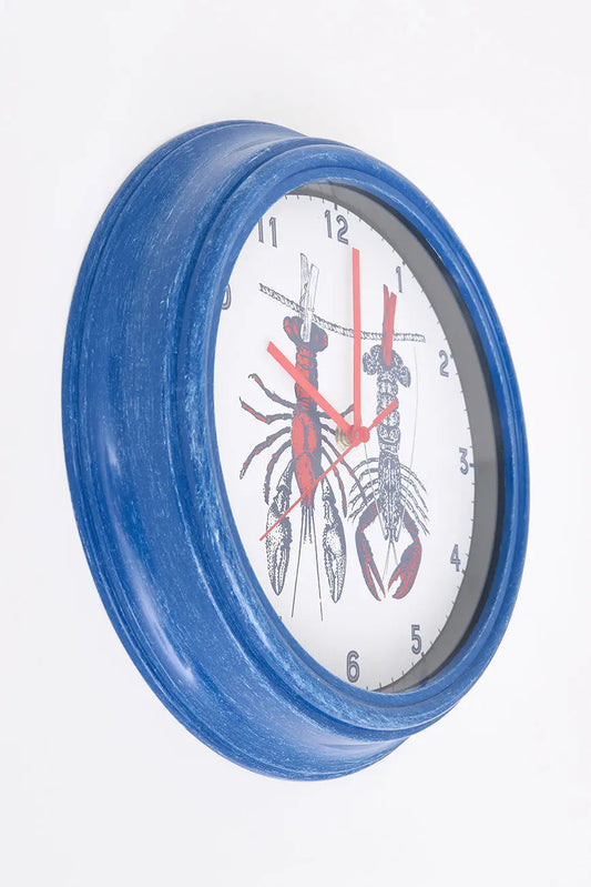 Reloj con diseño de langostas