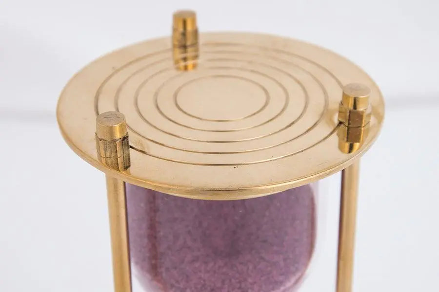 Reloj de arena latón y cristal - D670 Decoración Náutica Batela