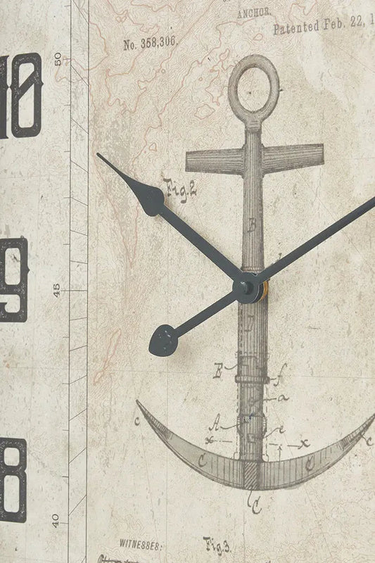 Reloj vintage con grabado de ancla Batela Deco 2024