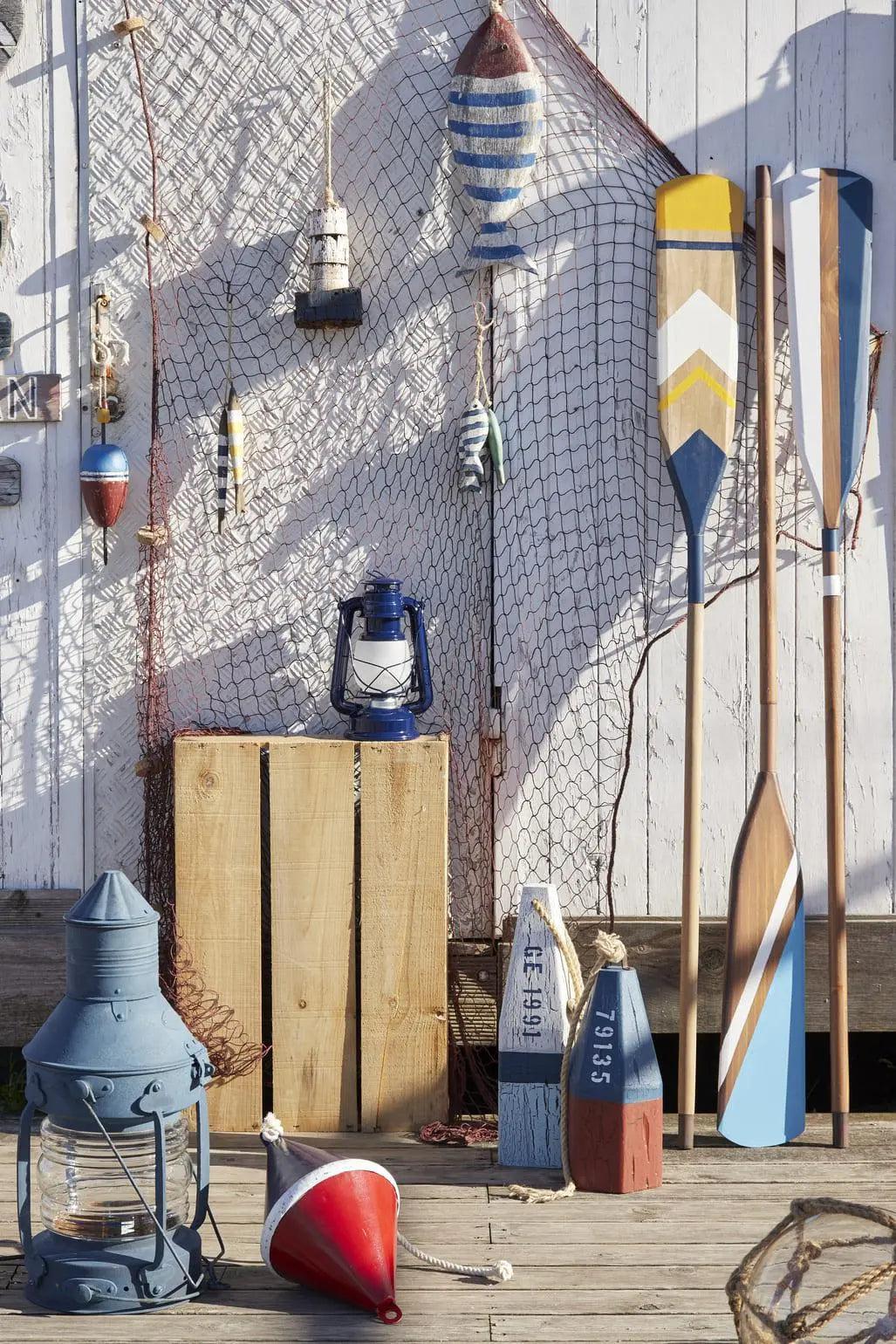 Ristra 2 peces de madera y cuerda para colgar 20 cm - D2289 Batela