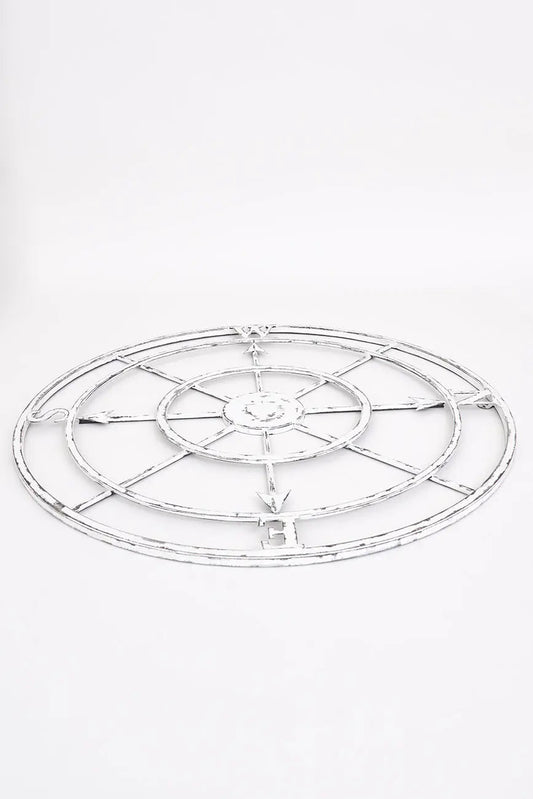 Rosa de los vientos de metal grande