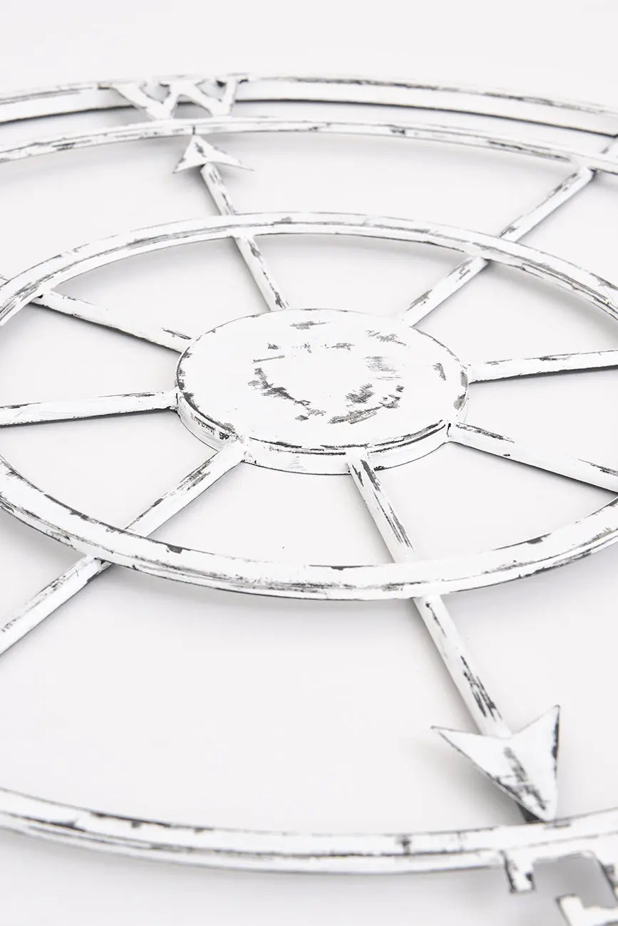 Rosa de los vientos de metal grande