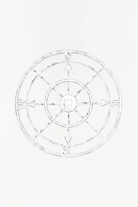 Rosa de los vientos de metal pequeña