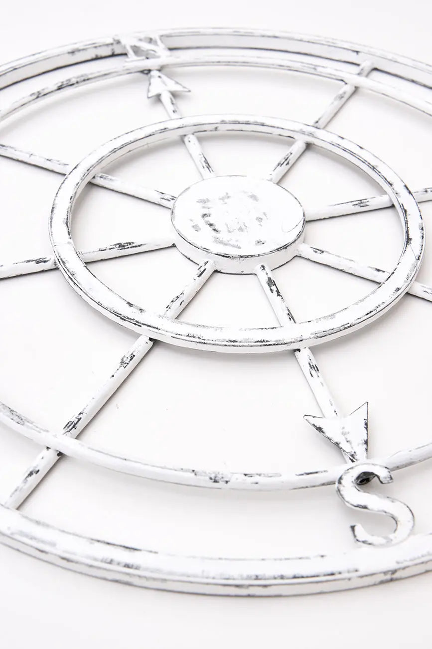 Rosa de los vientos de metal pequeña