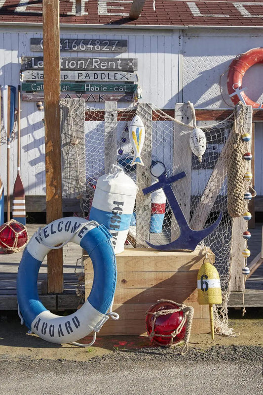 Salvavidas vintage rojo - D1165