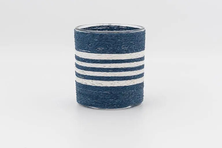 Set de 2 portavelas de cristal - D7183 Batela