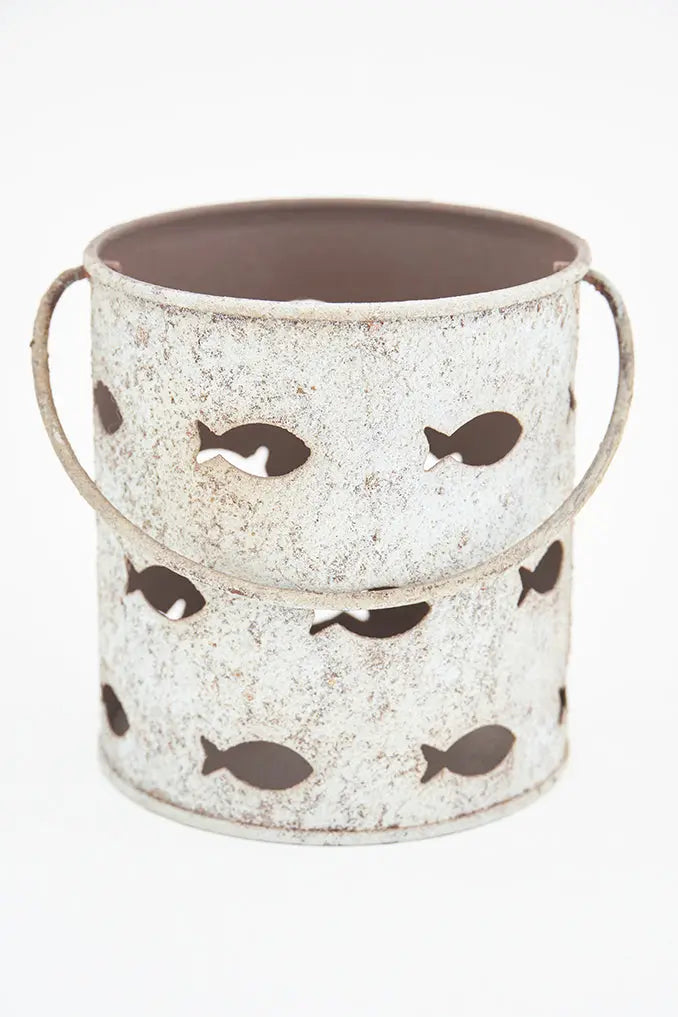 Set de 3 Portavelas de hojalata o metal Batela Deco 2024