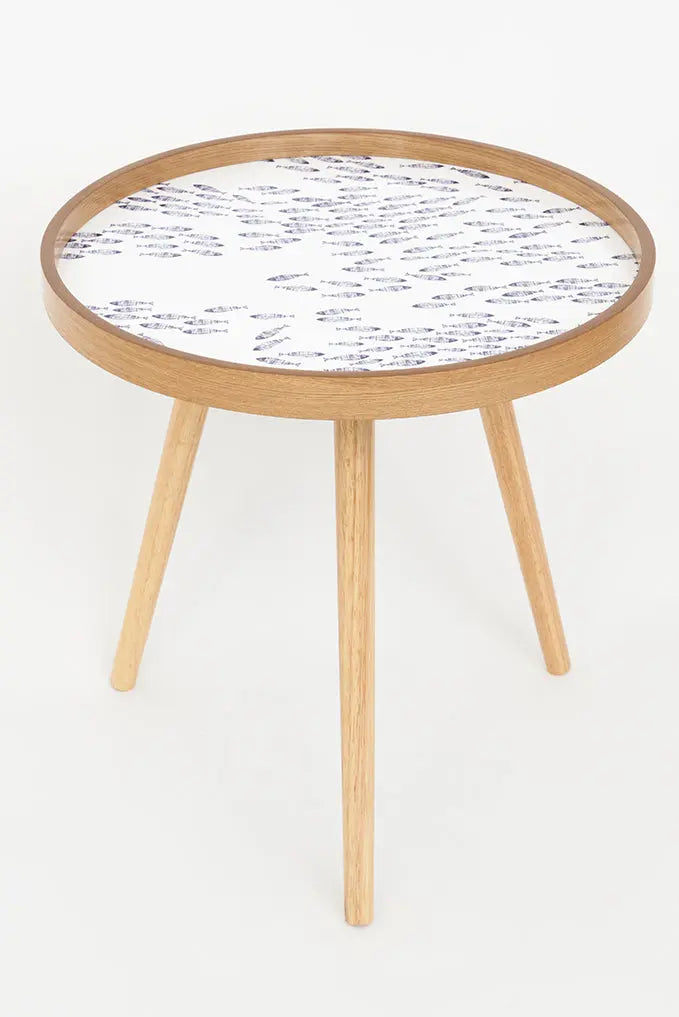 Set de 3 mesas en madera de centro con peces Batela Deco 2024