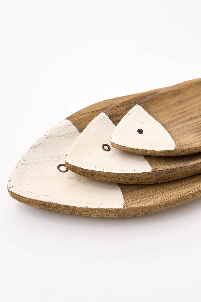 Set de 3 pequeñas bandejas de madera