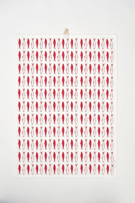 Set de 3 trapos con peces en algodón