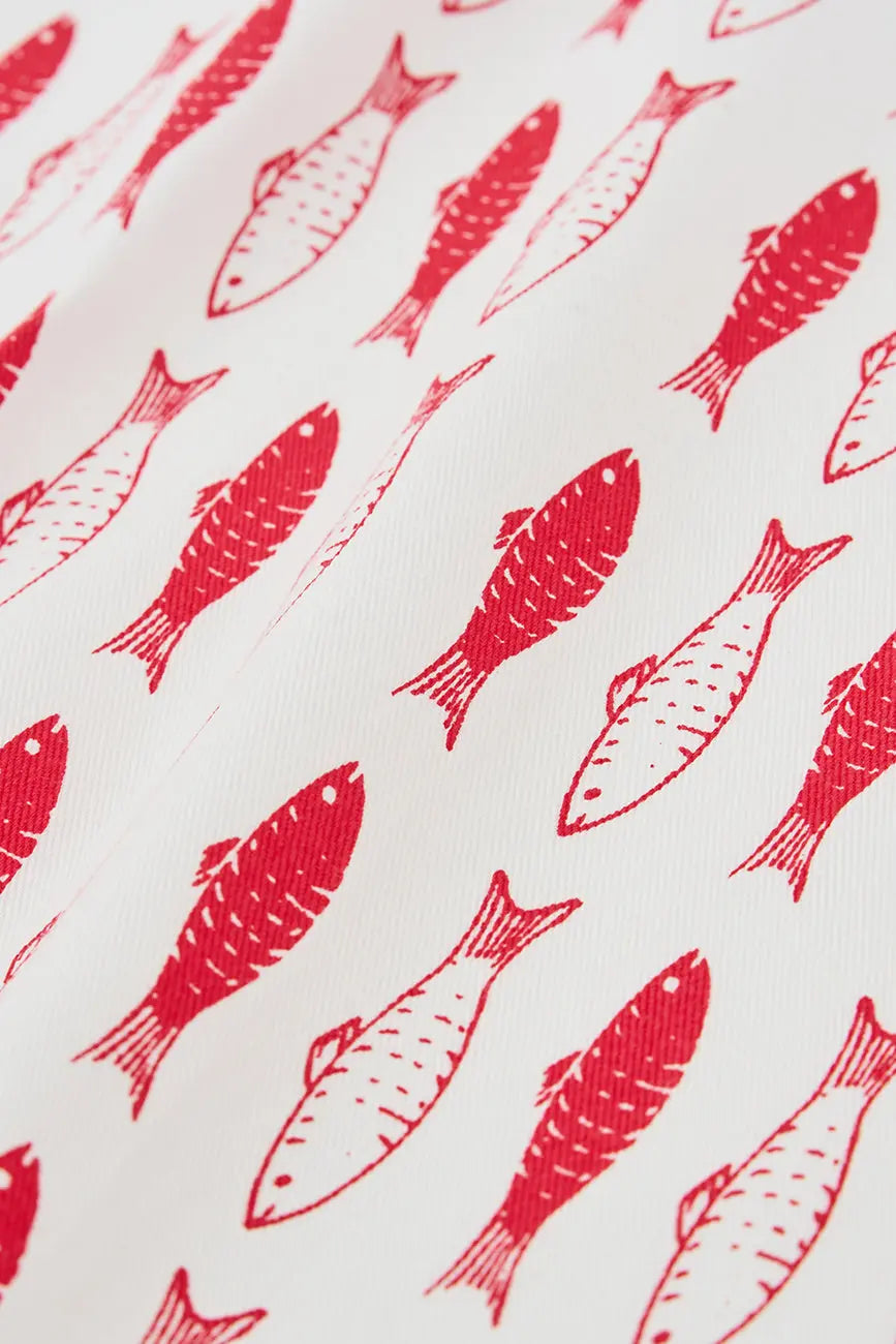 Set de 3 trapos con peces en algodón