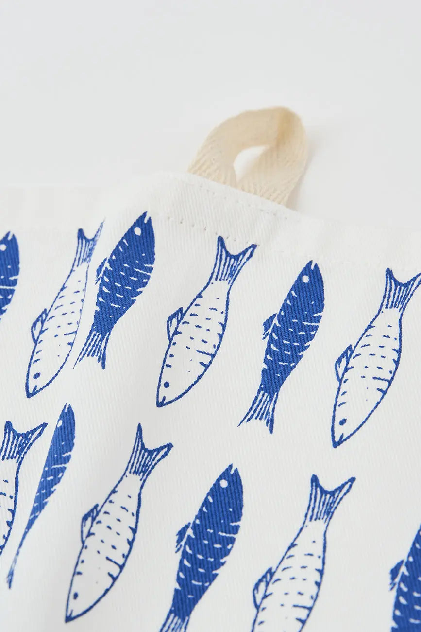 Set de 3 trapos con peces en algodón