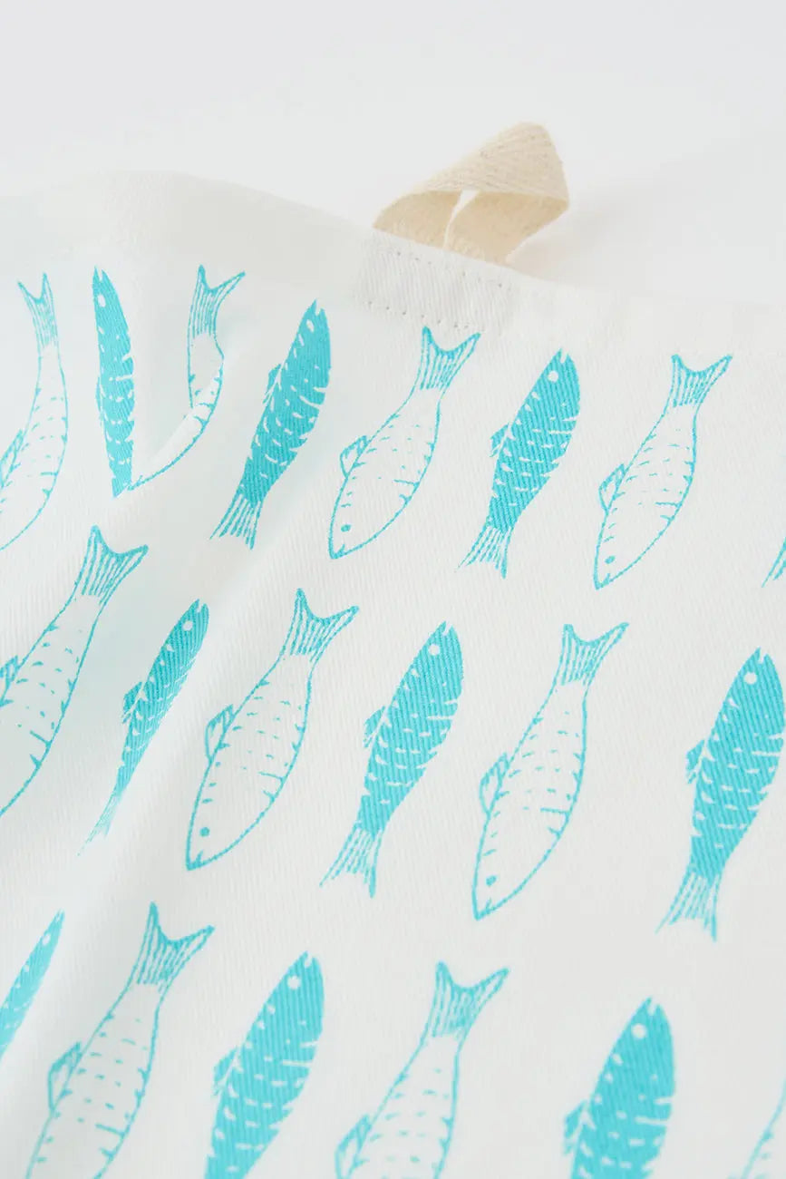 Set de 3 trapos con peces en algodón