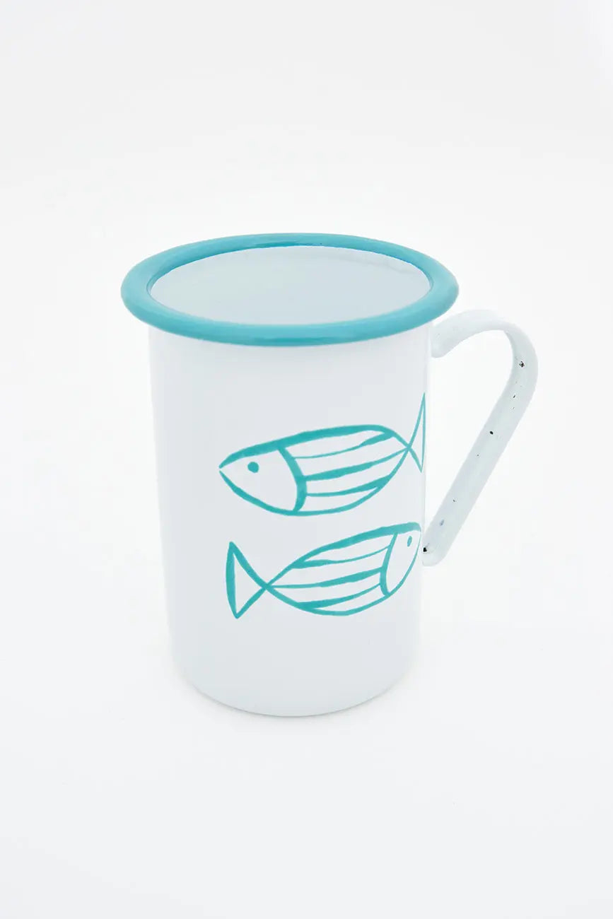 Set de 4 tazas largas de metal