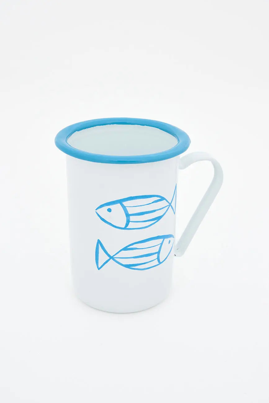 Set de 4 tazas largas de metal