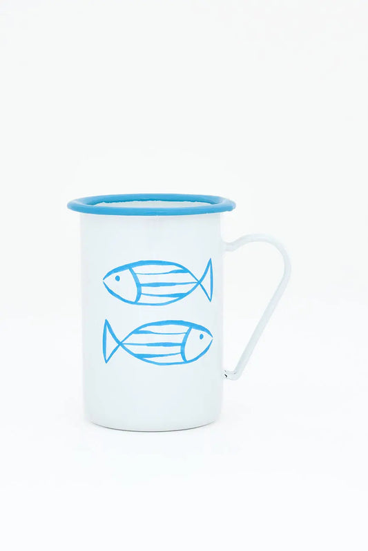 Set de 4 tazas largas de metal