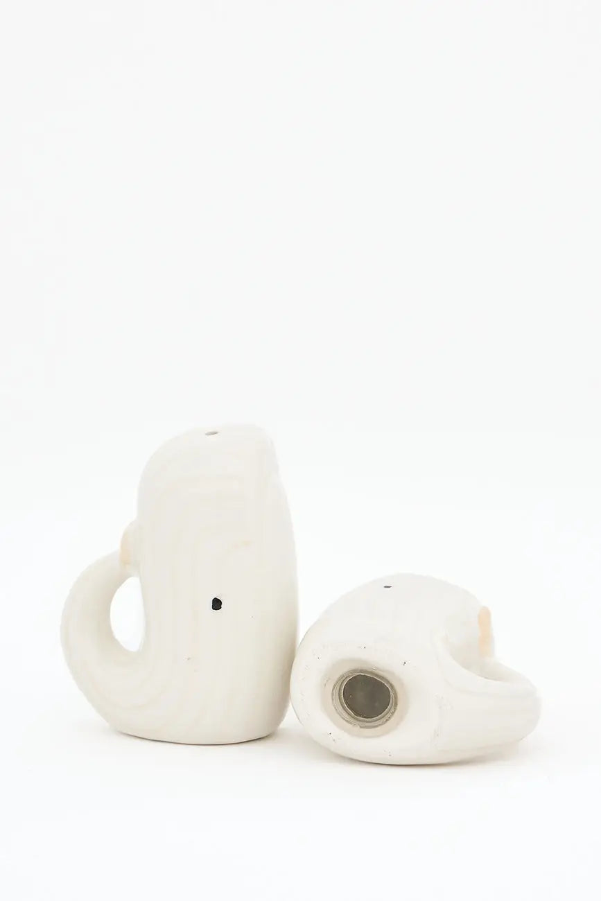 Set de salero y pimentero ballena