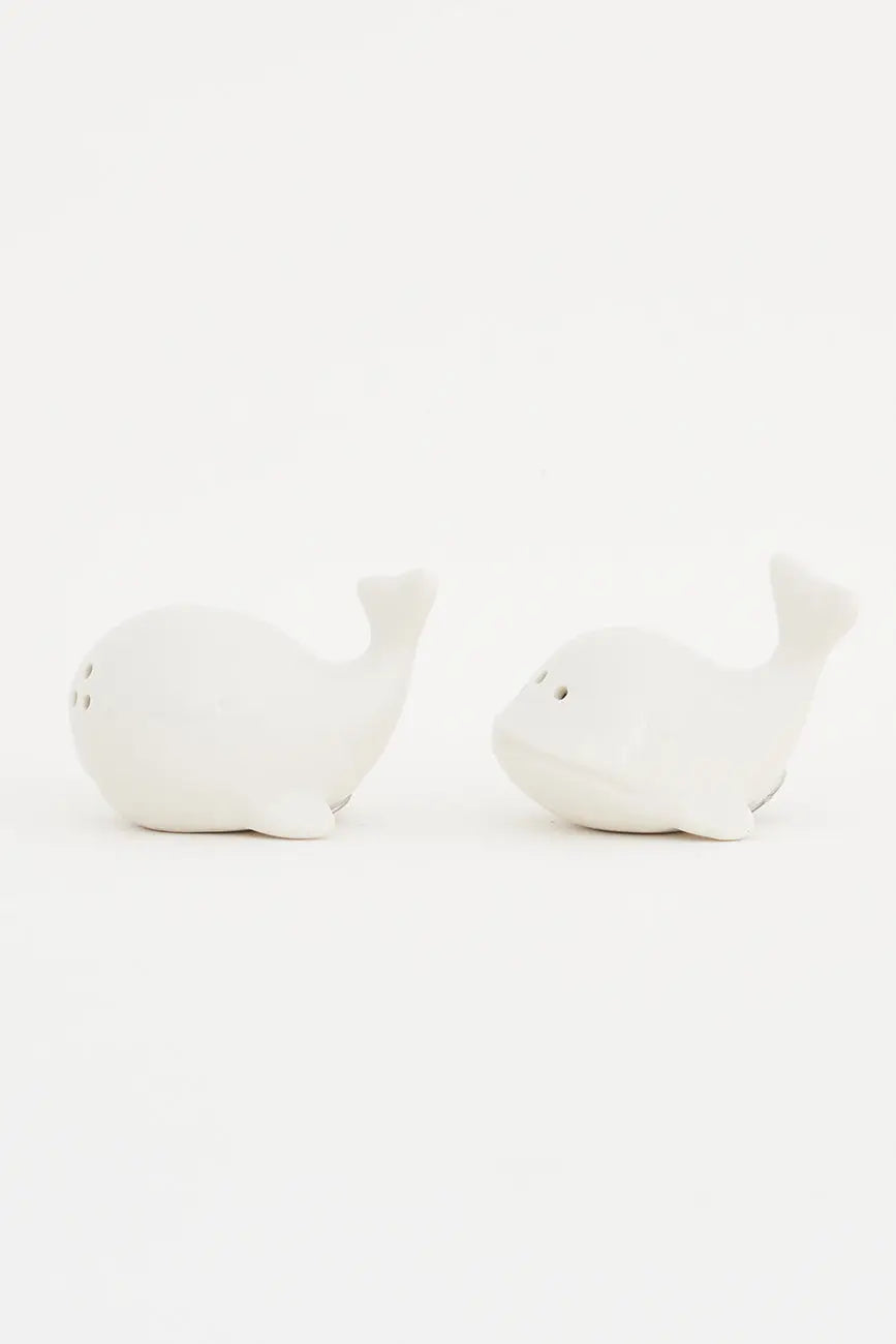 Set de salero y pimentero  ballena en cerámica - Batela