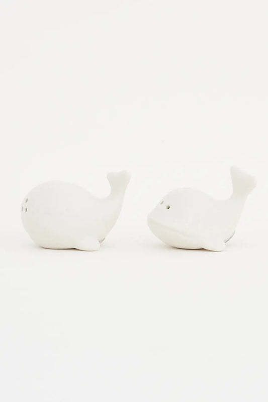 Set de salero y pimentero  ballena en cerámica - Batela