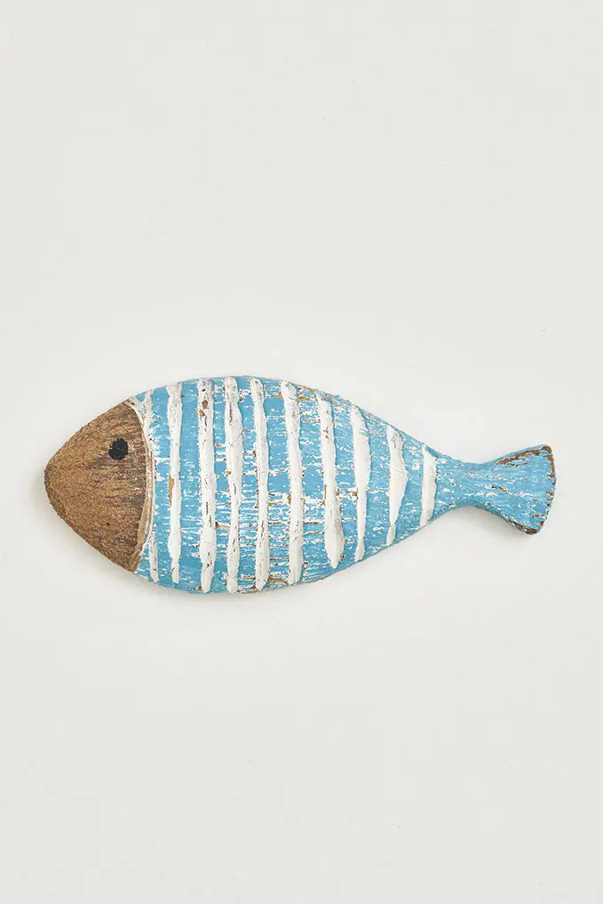 Set de seis imanes peces a rayas. Decoración náutica Batela
