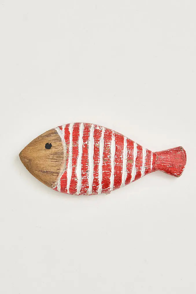 Set de seis imanes peces a rayas. Decoración náutica Batela