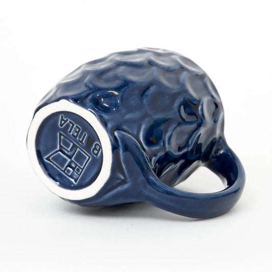 Taza azul co textura escamas - D7285 Batela