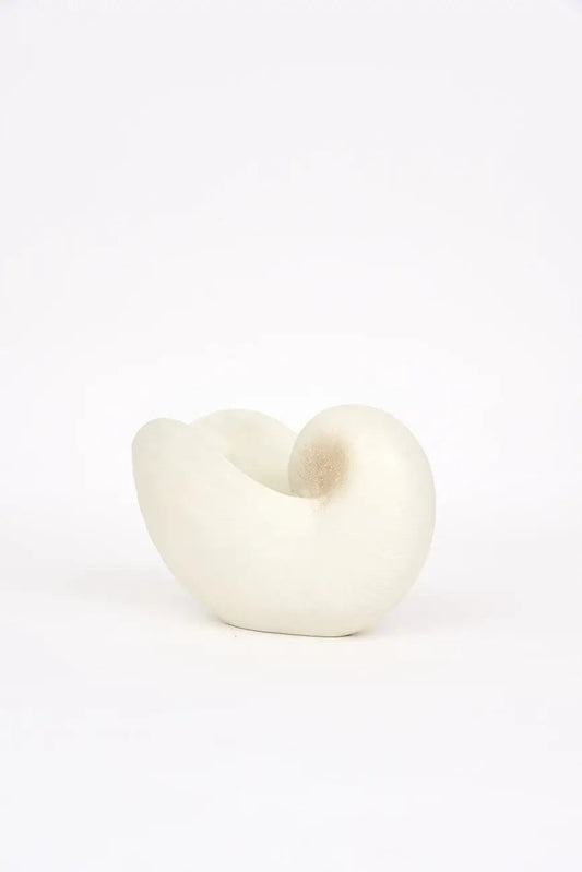 Tiesto con forma de caracola en resina