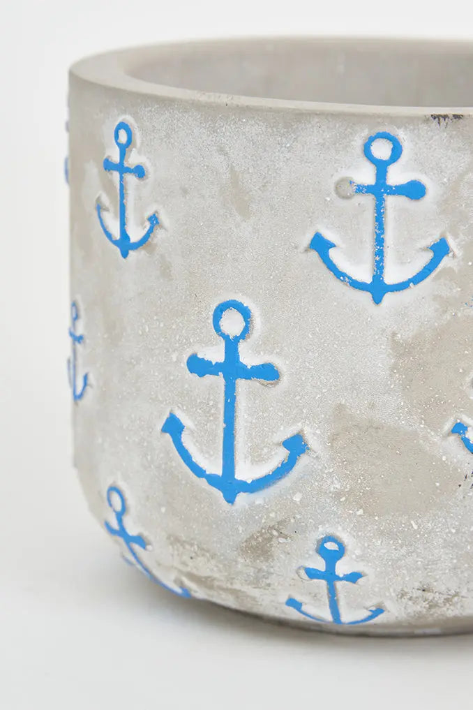 Tiesto de cemento con anclas Batela Deco 2024